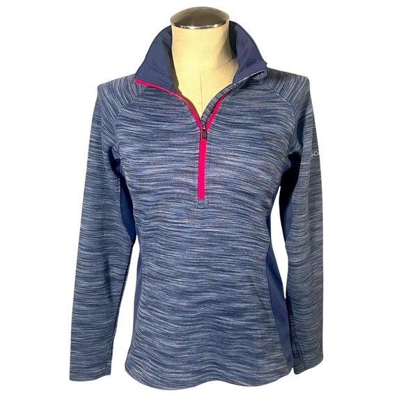 Columbia Women's Optic Got It III Half Zip Fleece Jacket Blue Heather Size S - Picture 1 of 10